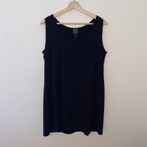Clara Sun Woo Tunic sleeveless crewneck tank size M slinky stretch